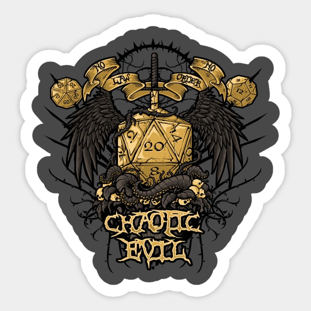 Chaotic Evil Sticker by LetterQ